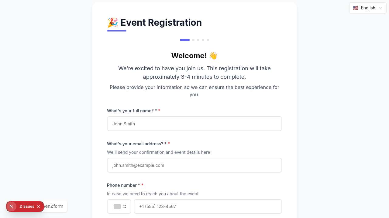 {"en":"Event Registration Form Template","fr":"Modèle de formulaire d'inscription à un événement","de":"Veranstaltungsanmeldeformular Vorlage"}